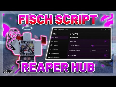 [NEW!] Roblox BEST FREE Fisch Script GUI: Reaper Hub | Auto Cast, Auto Shake, & More! Pastebin 2024