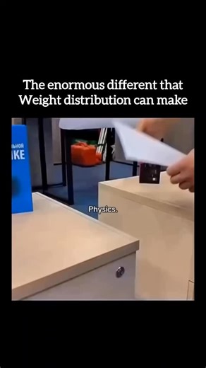 Aura Reels on Instagram: "A flat sheet of paper collapses easily under pressure—it lacks structural strength! But once it’s folded or creased, everything changes. Those bends form ridges that act like tiny support beams, distributing weight more evenly across the surface. The folds add rigidity, reduce bending, and allow the paper to bear much more load. It’s the same principle engineers use when designing bridges and buildings—with arches, corrugation, and beams turning simple materials into st