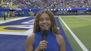 How do Rams players warm up before gameday? | Kid Reporter with Makena Cook
