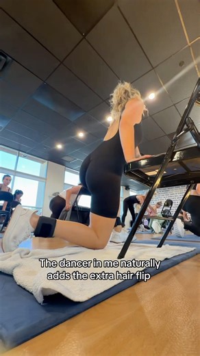 Always gotta add the hair flip! #dancer #workout #hotpilates