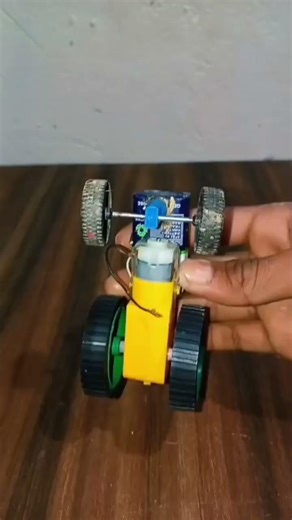 Science project 9 class #gear motor #9v battery