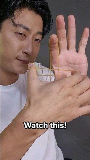 가장신기한 고무줄 마술 배우기
