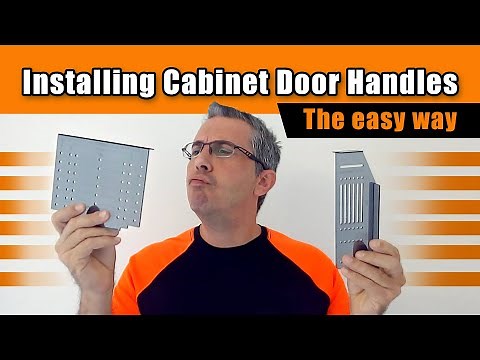 Installing Cabinet Doors Handles using templates - Ravinte template - The easy way