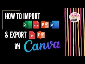 How To Import PDF, PowerPoint, Word and Excel On Canva. How To Export FLATTENED PDF from Canva