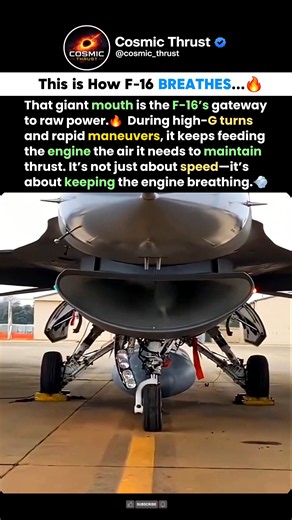 Why does the F-16 have a gaping MOUTH ? 😮 #f16 #F16Viper #Aviation #fighter #usaf #usashorts #usa