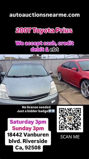 Public Car Auction (We now have 2 locations) on Instagram: "Saturday & Sunday Public Car Auction 3pm gates open 1pm to inspect first if you like. Subasta de Publica (If you are in a different state and would like shipping we now also have our online auctions at 4pm Thursday @ Autoauctionsnearme.com PH0NE - 909 333 8413 Follow us on our instagram and tick tock pages @auction_liquidators @auto_auctions_near_me Saturday & Sunday Auction Starts 3pm (Gates open 1pm) Auction usually last 3 hours so if