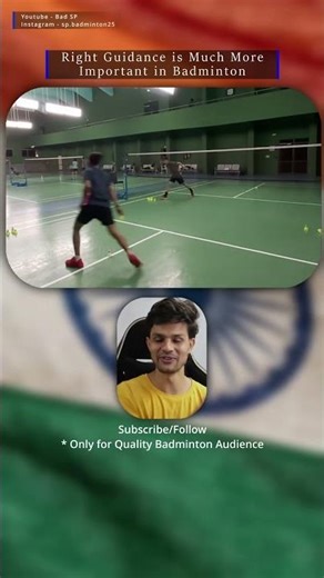 Right Guidance is Much More Important in Badminton #badminton #shorts
