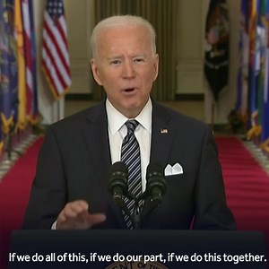 Tonight, President Joe Biden outlined his plan to get the country “closer to normal” by the Fourth of July, using his first prime-time address to offer Americans fresh hope and appeal for their help. To meet his goals, Bien said the nation needs to be on a "war footing." https://on.wcvb.com/2NcHPda | WCVB Channel 5 Boston