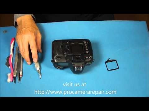 How to Replace the Rear LCD Window on a DSLR. Nikon D70