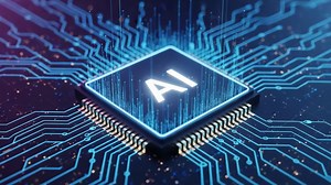 A High-Tech Glimpse into the Future: Exploring the Convergence of Artificial Intelligence and Advanced Circuitry in a Digital Landscape | Premium Stock Video Footage