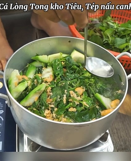 Cá Lòng Tong kho Tiêu, Tép nấu canh rau. #netque #nauan #monandanda #amthucmientay #monanmientay