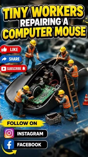 🔧 Repairing a Computer Mouse! 🖱️👷Ai viral