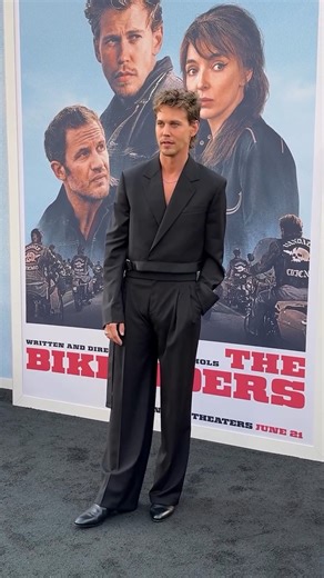Once upon a time in Hollywood, #AustinButler made our hearts race at #TheBikeriders premiere. ❤️‍🔥 | E! News