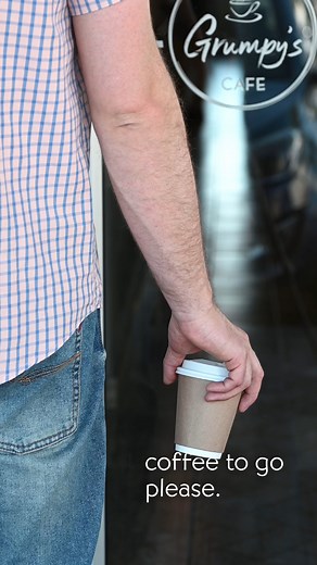 #Coffee to go? ☕ #GrumpysCafe is ready when you are! 😄 | Grumpy's Cafe