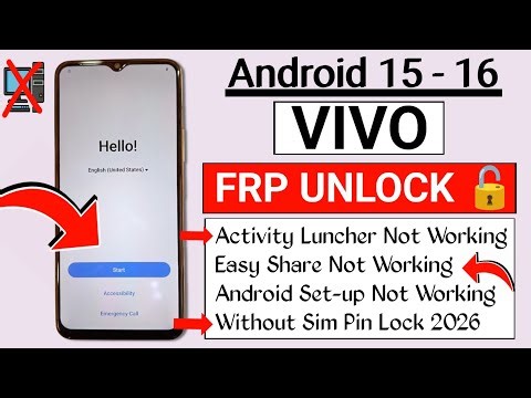 ALL Vivo FRP Unlock* Android 15 | Incompatible version Problem | Vivo FRP Remove Android 15 | No PC