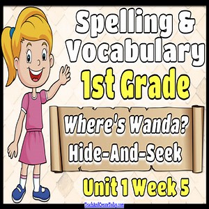 Wonders 1st Grade ELA Spelling Practice Activity Unit 1 Week 5