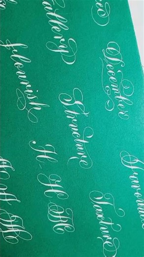 Copperplate Script Practice | Smooth Strokes | Incora Ink #shorts