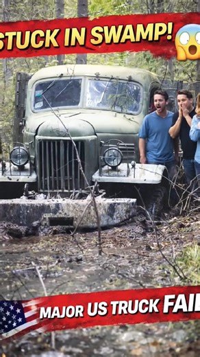 Truck Stuck in Swamp! Major Off-Road Fail 😱#mudking#truckstuck#swamptruck#deepmud#viralshort#usa