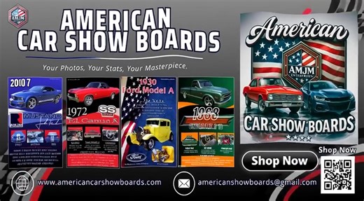 American Car Show Boards on Reels