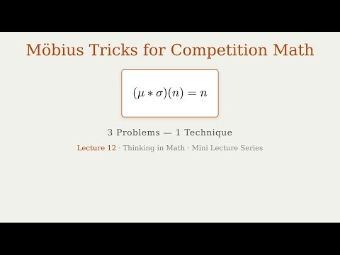 How Möbius Inversion Solves Hard Competition Problems (3 Examples)