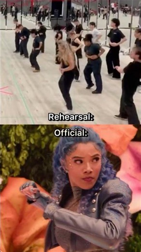 rehearsal VS official for dancing w the enemy from descendants
