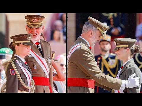 King Felipe & Letizia's Emotional Display at Princess Leonor’s Military School Graduation