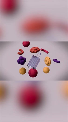 Blender 3d motion graphics concept for rhythm and motion #saas #3danimation #3dmotiondesign #travel