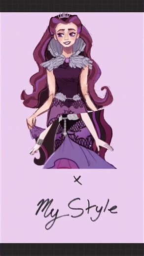 Raven Queen from Ever After High! #arttrend #ravenqueen #drawing