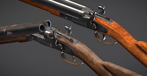 Shotgun Double Barrel Capybara | 3D Guns | Unity Asset Store