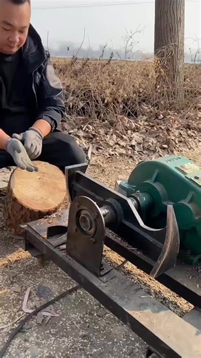 Firewood Chopping Tool Demo | Best Rural Firewood Chopper