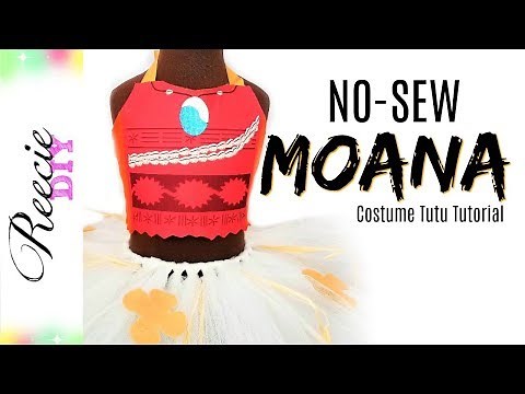 D.I.Y. Moana Inspired NO-SEW Costume Tutu