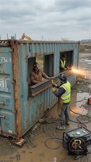 Turned a Rusty Shipping Container into a Modern Tiny House | Amazing Restoration