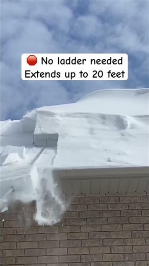 Too Much Snow on Your Roof? This Tool Removed It SAFELY! | SnowPeeler Review #snowremovalequipment