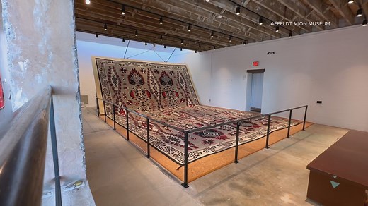 'Where and how could you display such a masterpiece?!': World's largest Navajo rug goes on display