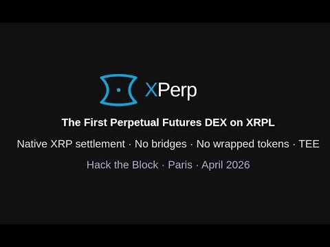XPerp — The First Perpetual Futures DEX on XRPL | 20x Leverage, SGX-Secured, Native XRP