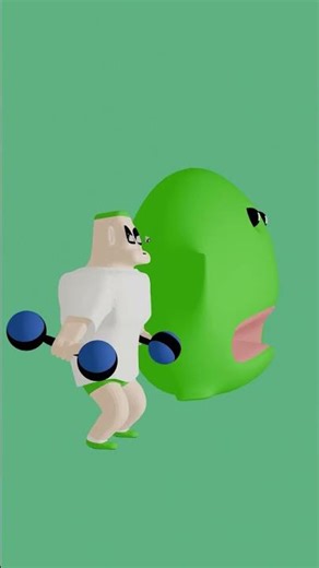 muscle friend. #animation #blender #cartoon