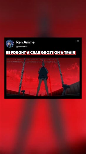 Never Bring a Crab to a Train Fight 🦀 #dandadan #anime #animeedit #animeshorts