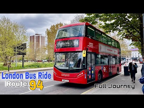 London Bus Ride 🇬🇧 Route 94 - Acton Green to Piccadilly Circus | Full Journey