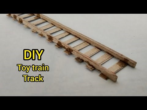 How to make a cardboard track || DIY toy train track || from cardboard