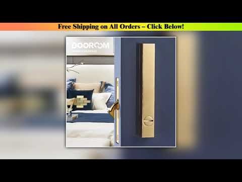 Dooroom Brass Sliding Door Lock Set Handles LOFT Nordic Push Pull Wood Door Interior Living Room