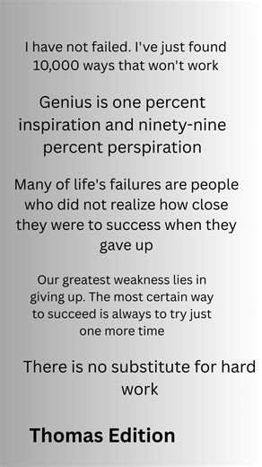Thomas Edison- motivational quotes