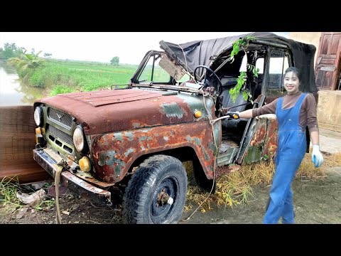 Lin Guoer refurbished a tractor for her, and it became more powerful after 7 days of repair!