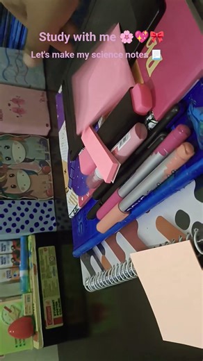 Study with me 💖🎀🌸 let's make my science notes 📃 # study #studynotes #notes #science
