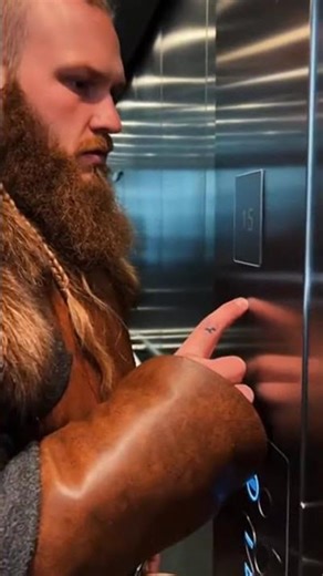 Viking vs. Magic Elevator — Mirror, Buttons, and Awe #VikingInGerman #Comedy #CultureShock