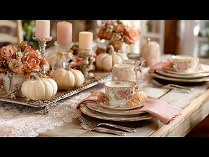 15 Elegant Warm & Festive Fall Tablescape Ideas 2025