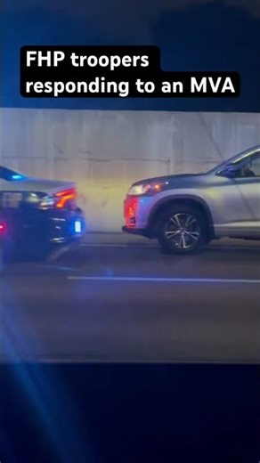 FHP troopers responding to an MVA