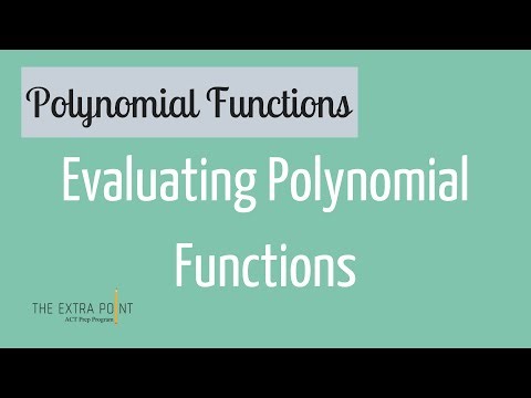 Evaluating Polynomials | Polynomial Functions