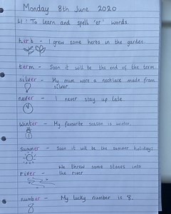 Primary 3 Home Learning 8/6/20