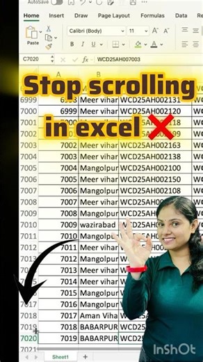 Excel me direct last row me kaise pahuche #shortcutkeys