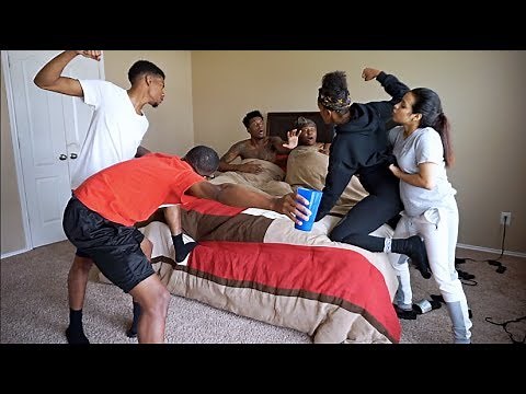 CAUGHT IN BED PRANK ON NIQUE AND TRAY!!! FT IAM JUST AIRI